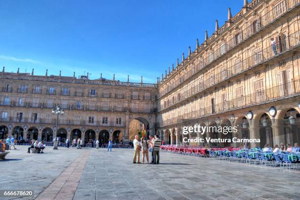 plaza mayor - salamanca, spain - akademisches lernen 個照片及圖片檔