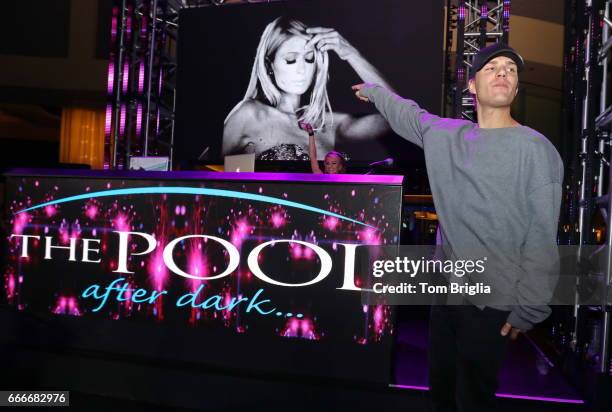 Paris Hilton Hosts The Pool After Dark At Harrahs Resort Photos and