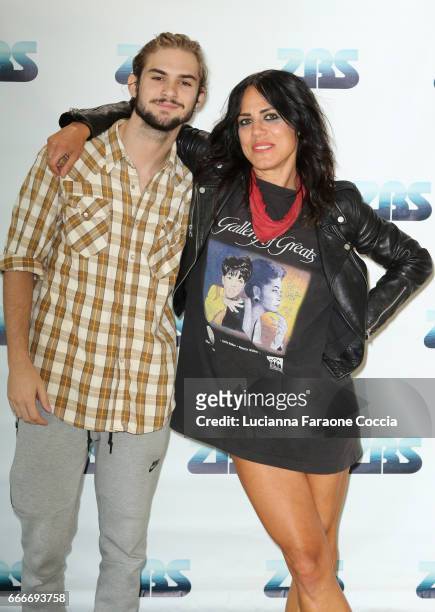 Musician Cole Pendery and actress Kym Priess attend S.E.A. Talk at Zak Barnett Studios on April 9, 2017 in Los Angeles, California.