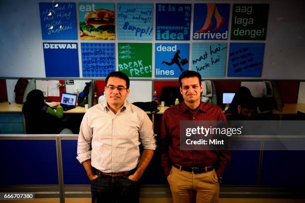 Rohit Bansal, Co-founder & COO, Snapdeal.com and Kunal Bahl, Founder & CEO, Snapdeal.com, photographed at their office on December 26, 2013 in New...
