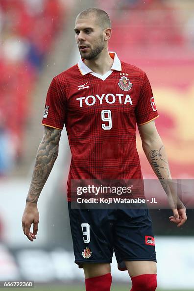 Robin Simovic Robin Simovic of Nagoya Grampus in action during the J.League J2 ...