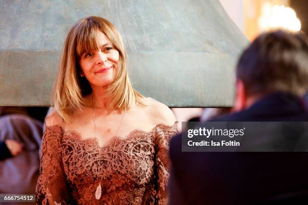 Actress Nastassja Kinski attends the premiere of the musical 'Der Gloeckner von Notre Dame' on April 9, 2017 in Berlin, Germany.