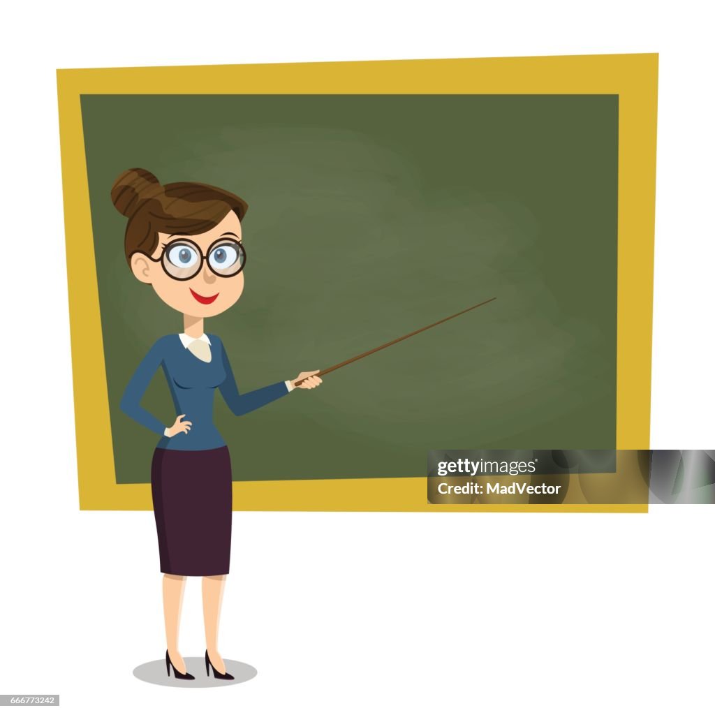 Vector De Dibujos Animados Sonriente Maestra Con Puntero De La Clase En La Pizarra En Clase Mostrando A Bordo Plantilla De Diseño En Eps10 Ilustración de stock - Getty Images Vector De Dibujos Animados Sonriente Maestra Con Puntero De La Clase En La Pizarra En Clase Mostrando A Bordo Plantilla De Diseño En Eps10 Ilustración de stock - Getty Images