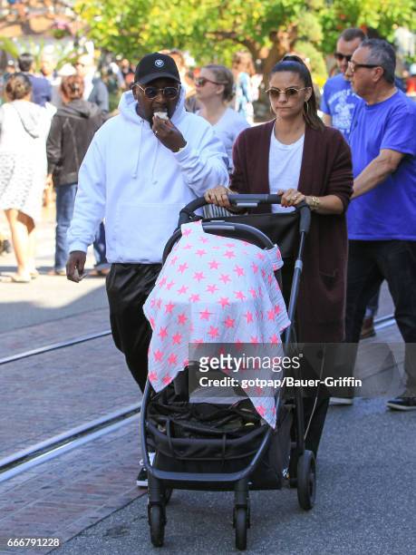 Neal McKnight and Miriam Sternoff McKnight are seen on April 09, 2017 in Los Angeles, California.