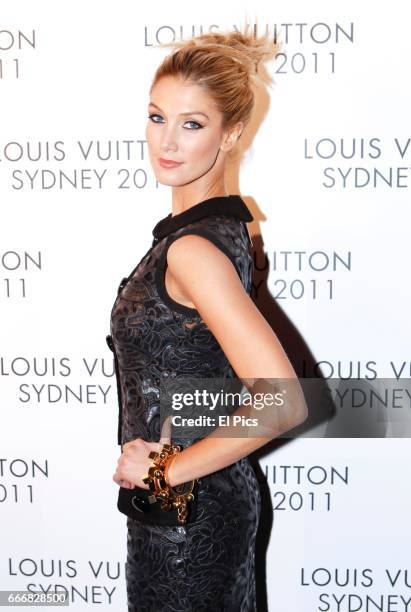 Delta Goodrem arrives at the Louis Vuitton Maison reception on December 2, 2011 in Sydney, Australia.