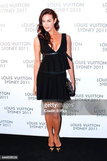Megan Gale arrives at the Louis Vuitton Maison reception on December 2, 2011 in Sydney, Australia.