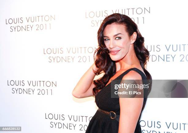 Megan Gale arrives at the Louis Vuitton Maison reception on December 2, 2011 in Sydney, Australia.