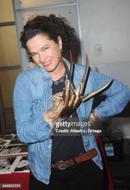 Actress Heather Langenkamp attends day 2 of the 2017 Monsterpalooza held at Pasadena Convention Center on April 9, 2017 in Pasadena, California.
