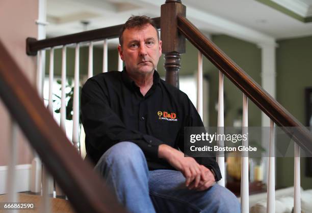 Paul Doherty, patient at Brigham and Womens Hospital whose gurney was sucked into an MRI machine last year, poses for a portrait in Braintree, MA on...