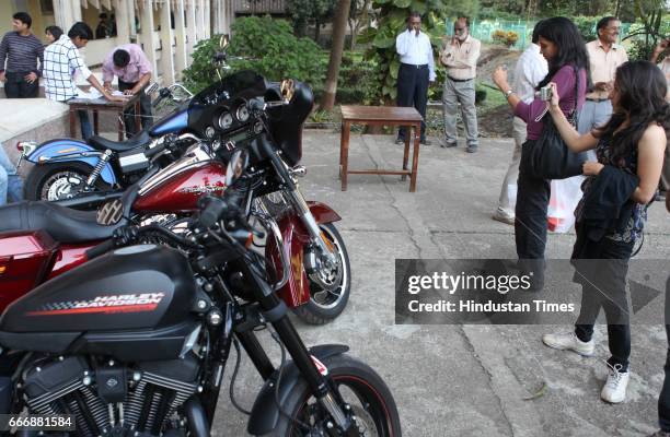 Harley Davidson bike exhibition at IIT's Mood Indigo 2010, an Inter collegiate festival at IIT on Monday -