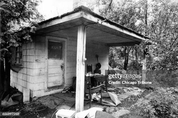 Kurt Rouse California The house at the back of the property where Kurt Rouse lived is seen ...