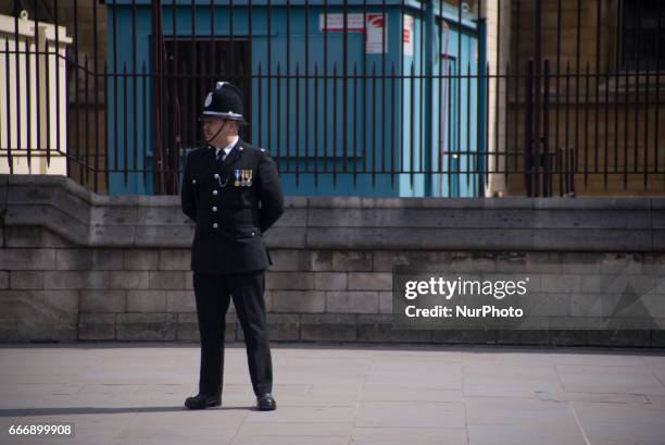 Police share tributes and pictures to honour Pc Keith Palmer in London, on April 10, 2017. Pc Palmer's coffin travelled along the capital's streets,...