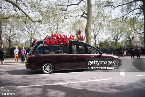 Police share tributes and pictures to honour Pc Keith Palmer in London, on April 10, 2017. Pc Palmer's coffin travelled along the capital's streets,...