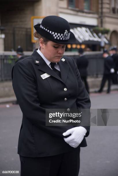 Police share tributes and pictures to honour Pc Keith Palmer in London, on April 10, 2017. Pc Palmer's coffin travelled along the capital's streets,...