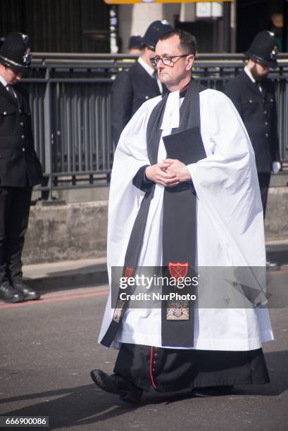 Police share tributes and pictures to honour Pc Keith Palmer in London, on April 10, 2017. Pc Palmer's coffin travelled along the capital's streets,...