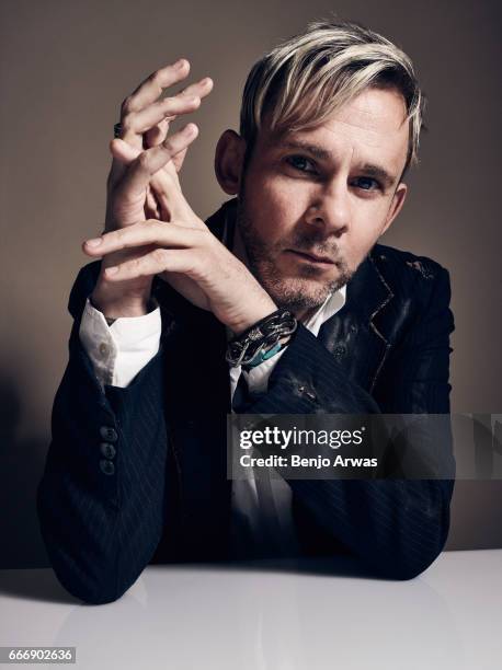 Actor Dominic Monaghan is photographed for The Wrap on February 17, 2017 in Los Angeles, California.