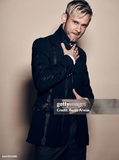 Actor Dominic Monaghan is photographed for The Wrap on February 17, 2017 in Los Angeles, California.
