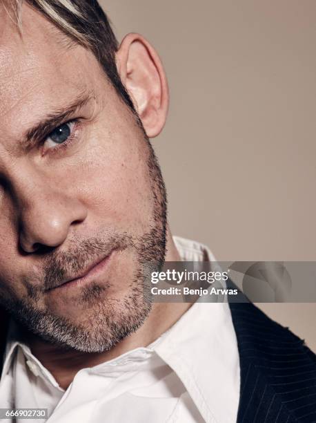 Actor Dominic Monaghan is photographed for The Wrap on February 17, 2017 in Los Angeles, California.