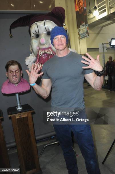 Actor Derek Mears attends day 2 of the 2017 Monsterpalooza held at Pasadena Convention Center on April 9, 2017 in Pasadena, California.