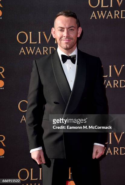 Ben Forster attends The Olivier Awards 2017 at Royal Albert Hall on April 9, 2017 in London, England.