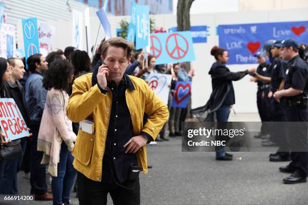 Louis C.K." Episode 1721 -- Pictured: Beck Bennett as the director during the "Pepsi Ad" sketch on April 8, 2017 --