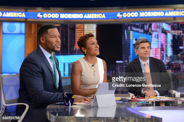 Coverage of "Good Morning America," Monday, April 10, 2017 airing on the Walt Disney Television via Getty Images Television Network. MICHAEL STRAHAN,...