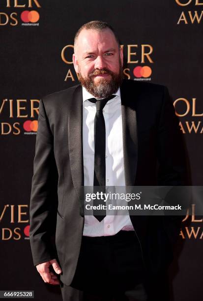 Brendan Cowell attends The Olivier Awards 2017 at Royal Albert Hall on April 9, 2017 in London, England.