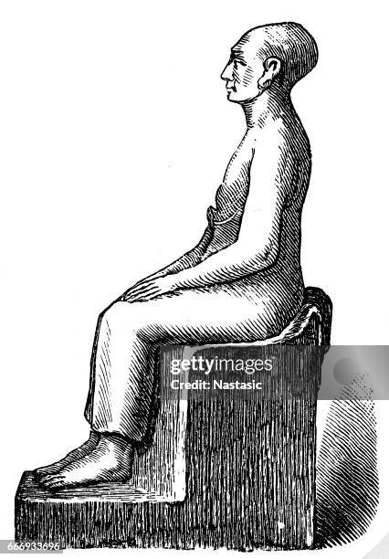 illustrations, cliparts, dessins animés et icônes de statue assise d’un homme - polythéisme