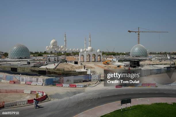 General view of under construction Sheikh Zayed Grand Mosque Centre on April 10, 2017 in Abu Dhabi, United Arab Emirates.