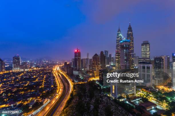 Kuala Lumpur, Malaysia A General View of Kuala Lumpur Skyline before Sunrise on September 16, 2016 in Kuala Lumpur, Malaysia.