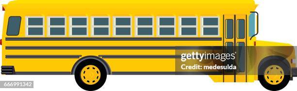 school bus - mirror object stock-grafiken, -clipart, -cartoons und -symbole