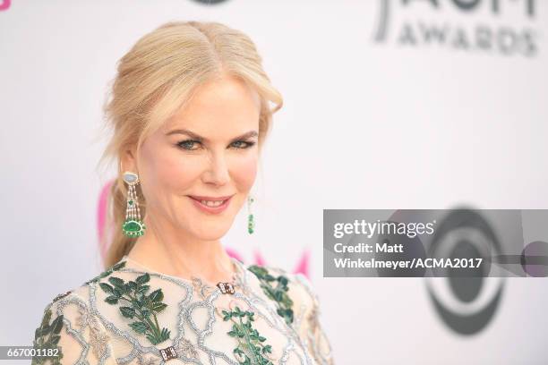 Actress Nicole Kidman attends the 52nd Academy of Country Music Awards at T-Mobile Arena on April 2, 2017 in Las Vegas, Nevada.