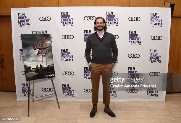 Producer and showrunner Bryan Fuller attends the Film Independent at LACMA special screening and Q&A of "American Gods" at the Bing Theatre at LACMA...