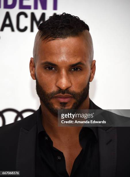 Actor Ricky Whittle attends the Film Independent at LACMA special screening and Q&A of "American Gods" at the Bing Theatre at LACMA on April 10, 2017...