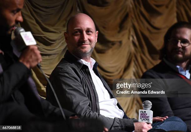 Actor Ricky Whittle and producers/showrunners Michael Green and Bryan Fuller attend the Film Independent at LACMA special screening and Q&A of...