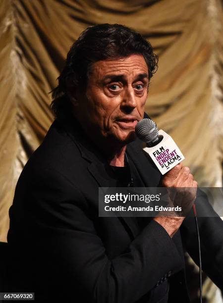 Actor Ian McShane attends the Film Independent at LACMA special screening and Q&A of "American Gods" at the Bing Theatre at LACMA on April 10, 2017...