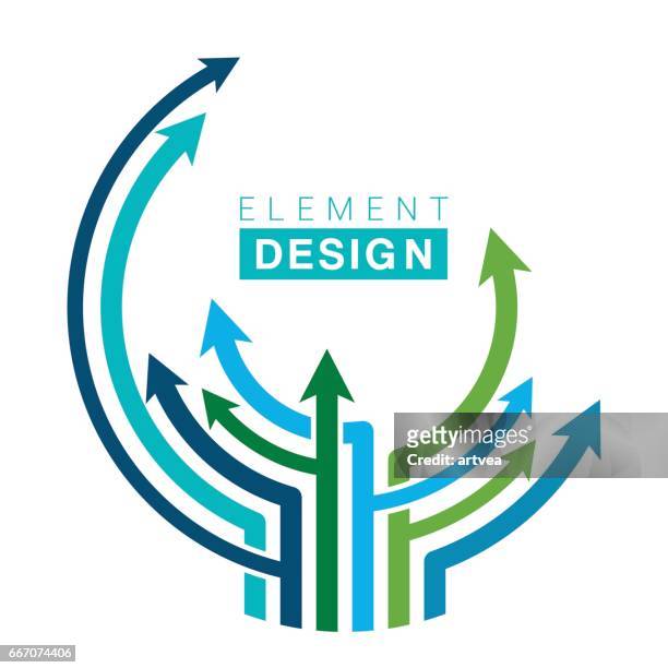 design elements - arrow logo stock illustrations