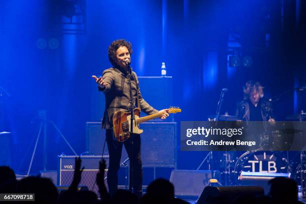 Jerry Fuentes of The Last Bandoleros performs at O2 Apollo Manchester on April 7, 2017 in Manchester, England.