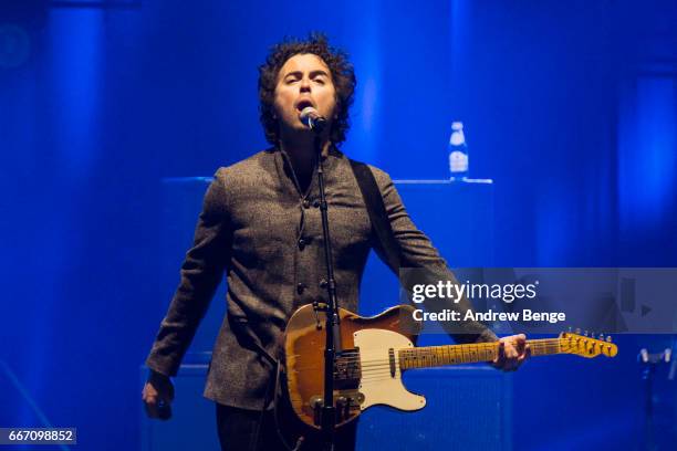 Jerry Fuentes of The Last Bandoleros performs at O2 Apollo Manchester on April 7, 2017 in Manchester, England.