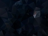 vector abstract irregular polygon background in dark blue and black color