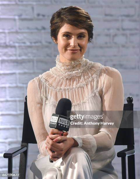 Gemma Arterton during a Build LDN live interview at AOL London on April 11, 2017 in London, England.