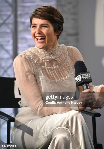 Gemma Arterton during a Build LDN live interview at AOL London on April 11, 2017 in London, England.