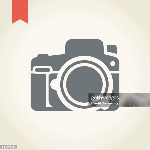 kamera-icon - spiegelreflexkamera stock-grafiken, -clipart, -cartoons und -symbole