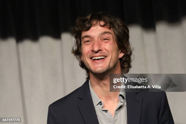 Alessandro Tiberi attends a photocall for 'Tutto Puo' Succedere' at Rai Via Asiago on April 11, 2017 in Rome, Italy.