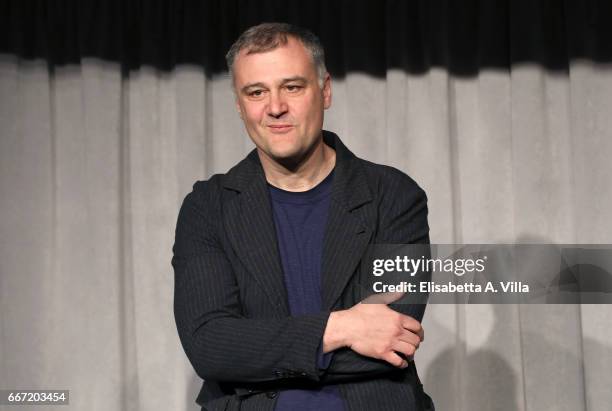 Director Livio Pellegrini attends a photocall for 'Tutto Puo' Succedere' at Rai Via Asiago on April 11, 2017 in Rome, Italy.