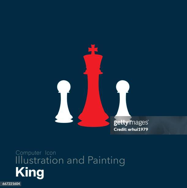 business - king chess piece stock-grafiken, -clipart, -cartoons und -symbole