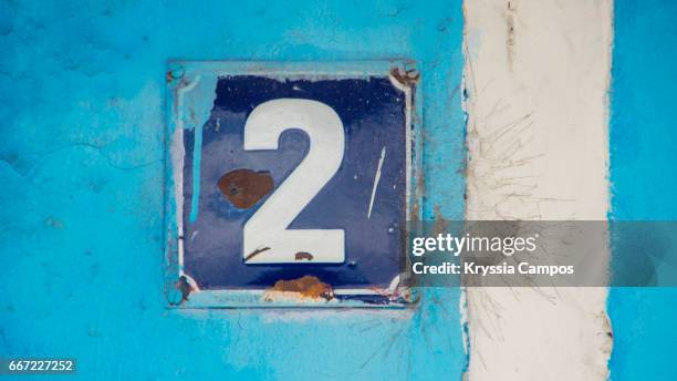 number 2 at streets of antigua, guatemala - 2nd street stock pictures, royalty-free photos & images