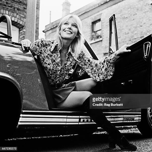 English actress Tessa Wyatt, UK, 6th October 1971. She married radio DJ Tony Blackburn in 1972.