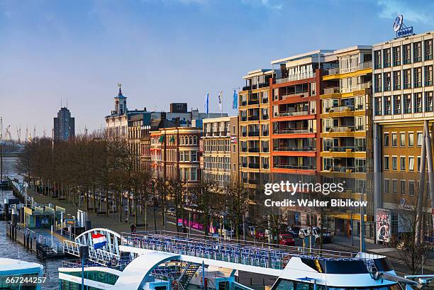 netherlands, rotterdam, exterior - nieuwe maas river stock pictures, royalty-free photos & images