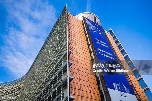 belgium, brussels, exterior - comisión europea fotografías e imágenes de stock